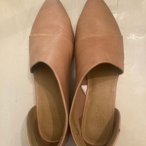 Slip on closed toe flats